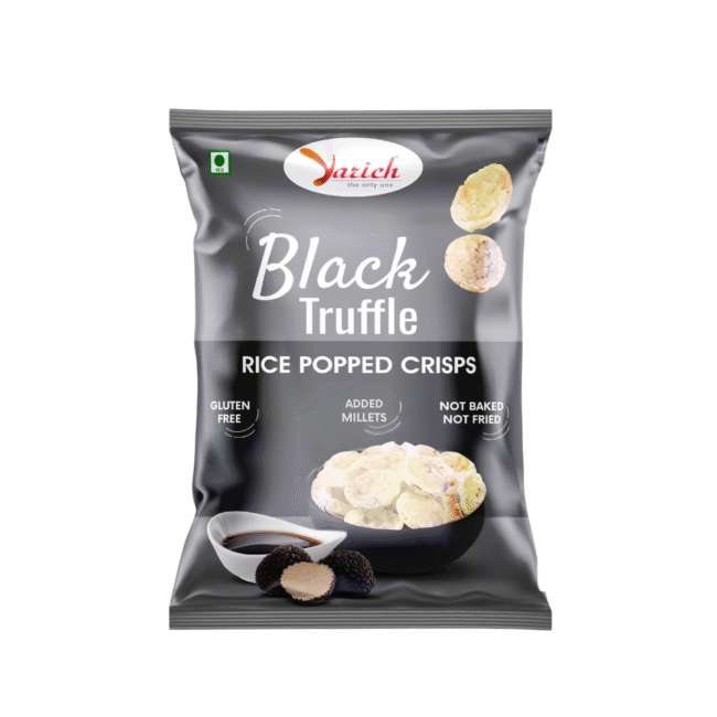 Black Truffle Rice Popped Chips