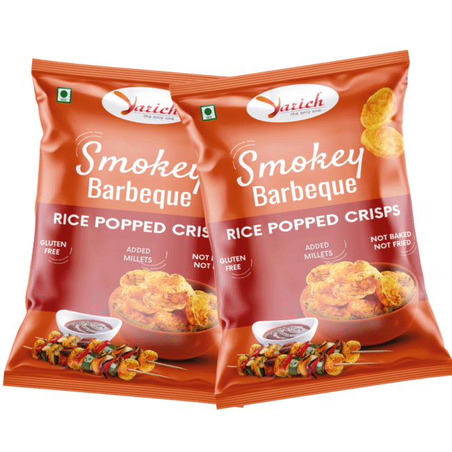 Smokey Barbeque Rice Popped Chips - Pack of 2